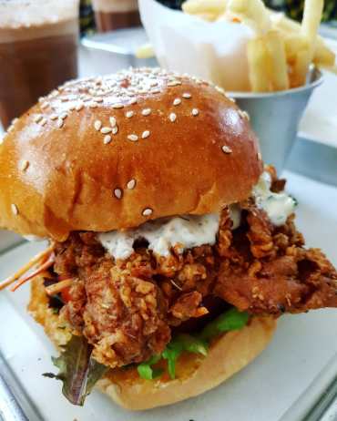 Image result for beau buttermilk fried chicken burger cikajang